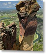 Dm5314 Climbers On Monkey Face Rock Or Metal Print