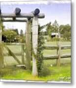 Do-00152 Farm Entry Metal Print