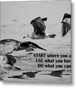 Do What You Can Metal Print