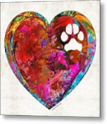 Dog Art - Puppy Love 2 - Sharon Cummings Metal Print
