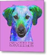 Doggy Smile Metal Print