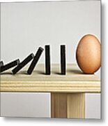 Domino Effect Metal Print