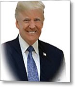 Donald Trump - Dwp0080231 Metal Print
