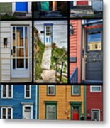 Doors In St. Johns, Newfoundland Metal Print