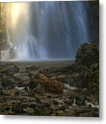 Double Falls Creek Metal Print