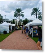 Downtown Art Show In Tropical Paradise Florida C1 Metal Print