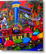 Downtown Attractions Metal Print