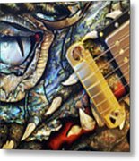Dragon Guitar Prs Metal Print