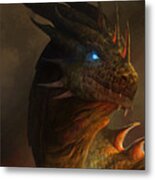 Dragon Portrait Metal Print