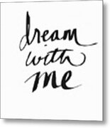 Dream With Me- Art By Linda Woods Metal Print