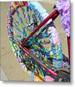 Dressed Up Wheel Metal Print