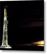 Drilling Rig Potash Mine Metal Print