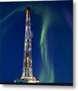 Drilling Rig Saskatchewan Metal Print