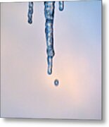 Drip Of The Icicle Metal Print