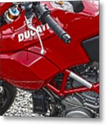 Ducati Red Metal Print
