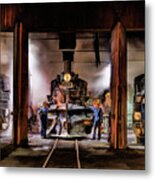 Durango Silverton Steam Train Roundhouse Metal Print