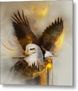 Eagle Pair Metal Print