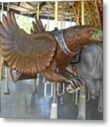Eagle With Fish On Carousel Metal Print