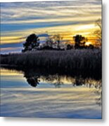 Eastern Shore Sunset - Blackwater National Wildlife Refuge - Maryland Metal Print