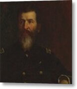 Eastman Johnson 1824 - 1906 Portrait Of Commodore Philip Carrigan Johnson, Jr. Metal Print