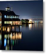 Pier Cafe Metal Print