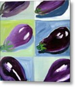 Eggplant Study Metal Print