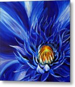 Electric Blue Metal Print