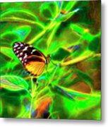 Electric Butterfly Metal Print