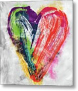 Electric Love- Expressionist Art By Linda Woods Metal Print
