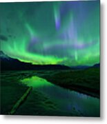 Electric Skies Over Jasper National Park Metal Print