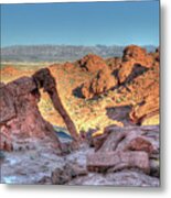 Elephant Rock - Hdr - Valley Of Fire Metal Print