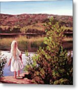 Elizabeth At Groton Lake Metal Print