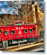 Ellicott City Train And Factory Metal Print