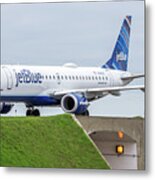 Embraer Emb190 N348jb Metal Print