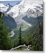 Emmons Glacier, Mount Rainier Metal Print