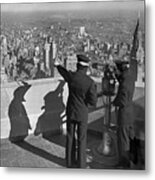 Empire State Lookout Metal Print