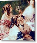 Empress Eugenie (1826-1920) Surrounded by Her Ladies-In-Waiting, 1855'  Giclee Print - Franz Xaver Winterhalter