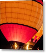 Evening Glow Red And Yellow Metal Print