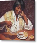 Evening Tea Metal Print