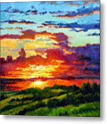 Evenings Final Glow Metal Print