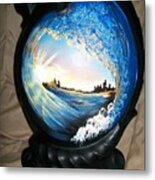 Eye Of The Wave 1 Metal Print