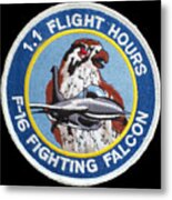 F-16 Ride Patch Metal Print