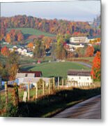 Fall In Amish Country  5795 Metal Print