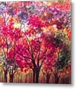 Fall In The Forest Metal Print