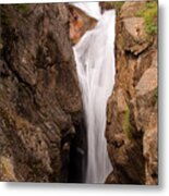 Falls On Falling River Metal Print