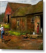 Farm - Life On The Farm 1940s Metal Print