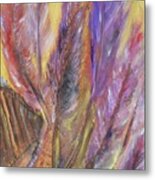 Feathers And Wampum Metal Print
