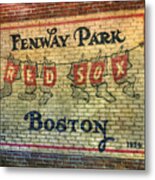 Fenway Park Sign - Boston Metal Print