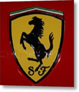 Ferrari Emblem 4 Metal Print