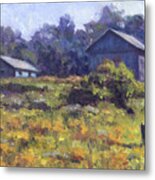 Field, Barn, And Shed Metal Print